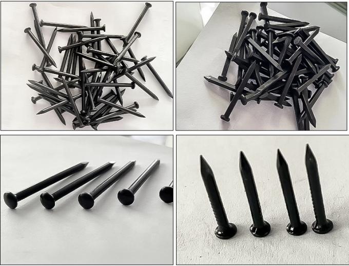 Steel Black Concrete Nails For Masonry Walls Smooth Shank Type 0